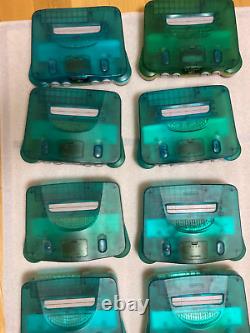10 of Nintendo 64 Console only Clear blue used tested good condition from Japan