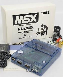 1Chip MSX Console Boxed GOOD Condition Tested System JAPAN Game 03647