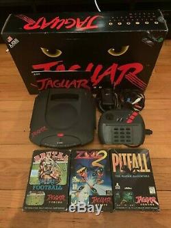 Atari Jaguar complete in box + 3 games, very good condition