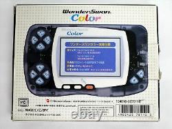BANDAI Wonder Swan Color Crystal Black Console Game Japan Good Condition