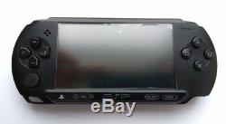 Black Sony PSP E1000 STREET good condition 64 gb memory card custom