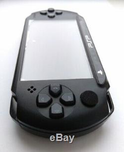 Black Sony PSP E1000 STREET good condition 64 gb memory card custom