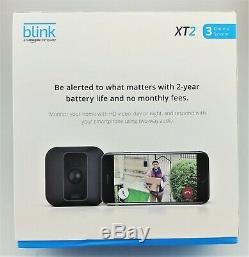 Blink XT2 Outdoor/Indoor Wire Free HD Security 3 Camera System In Box Good Shape