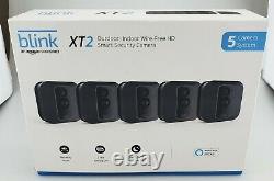 Blink XT2 Outdoor/Indoor Wire Free HD Security 5 Camera System In Box Good Shape