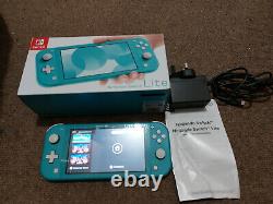 Boxed Nintendo Switch Lite Blue Teal 32GB Handheld Gaming Console Good Condition