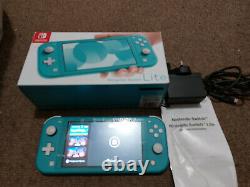 Boxed Nintendo Switch Lite Blue Teal 32GB Handheld Gaming Console Good Condition