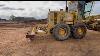 Caterpillar 140g Grader Testing Ripper System Working In Good Condition