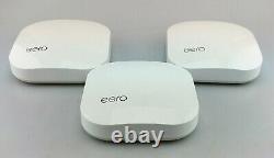 Eero Pro Tri Band Mesh 3 Pack Router B010301 5.8GHz Wi-Fi System Good Shape