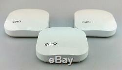 Eero Pro Tri Band Mesh Wi-Fi 5.8GHz System B010301 3 Pack Good Shape