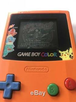 Game Boy Color Pokemon Center 3 years Anniversary Console with BOX Good condition