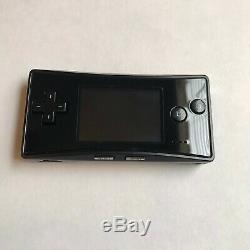 Game Boy Micro OXY-001 Black Faceplate with charger GOOD CONDITION few scratches
