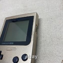 Game Boy Pocket Gold RareGood Condition-JPN Import-MGB-001 GBP US Seller