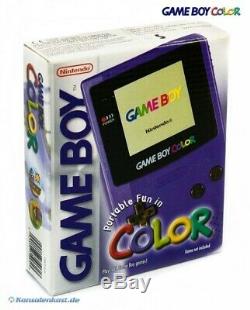 GameBoy Color console #purple/Purple/Grape CIB, boxed very good condition