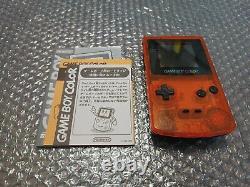 Gameboy Color Daiei Clear Orange Limited Edition COMPLETE GOOD CONDITION