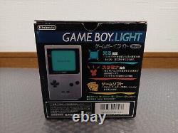 Gameboy Light SILVER Console GBL Japan GOOD CONDITION FULLY WORKING