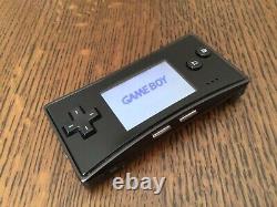 Gameboy Micro console Black Nintendo Japan very good condition Boxed GBM-05