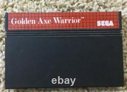 Golden Axe Warrior Sega Master System Complete Box Ntsc Very Good Condition