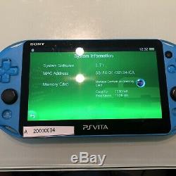 Good Condition PS Vita 2000 PCH-2000 Blue Sony PlayStation