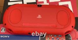Good Condition PlayStation Vita Debut Pack Wi-Fi Model Red