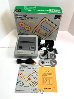 Good Condition SNES Nintendo SFC Super Famicom Console Boxed Tested Manual