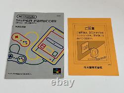 Good Condition SNES Nintendo SFC Super Famicom Console Boxed Tested Manual
