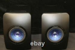 KEF LS50 Wireless Active Music System Gloss Black/Blue Good/Fair Condition