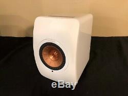KEF LS50 Wireless Music System Gloss White, Copper Drive Good Condition. USED