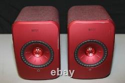 KEF LSX Wireless Active Music System Red Good Condition