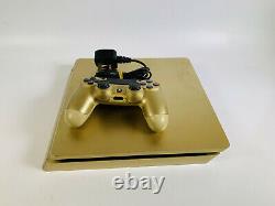 LIMITED EDITION GOLD! Sony PlayStation 4 Slim 500GB Console Good Condition