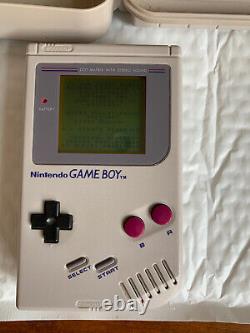 LOT Gameboy DMG-01 Headphones Cable & case 4 games and very good condition READ