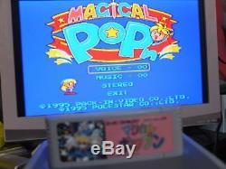MAGICAL POP'N SNES Nintendo Super Famicom SFC Good Condition Video Game rare