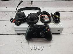 MICROSOFT XBOX ONE S 1TB With CONTROLLER, CORDS, HEADSET, GOOD CONDITION