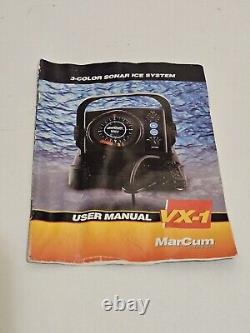 MarCum Flasher Fish Finder System Vx-1 WithCharger Softcase Good Condition