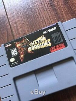Metal Warriors (Super Nintendo Entertainment System, 1995) SNES Good Condition
