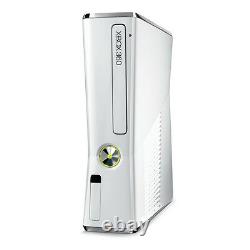 Microsoft Xbox 360 Slim 4 GB Glossy White Console Very Good Condition