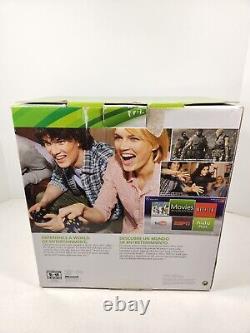 Microsoft Xbox 360 Slim Black 4GB Console In Box Complete Used Good Condition
