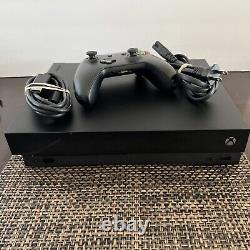 Microsoft Xbox One X 1 TB Black Console Very Good Condition One Controller