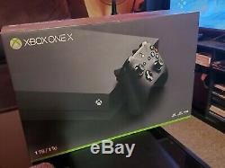 Microsoft Xbox One X 1tb 4k Ultra Hd Black Console Very Good Condition + Box