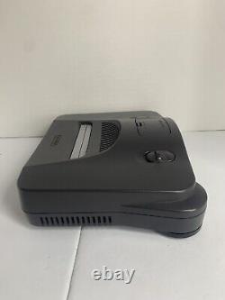 N64 Console With 2 Controllers + Power Accessories (Tested) Good Condition