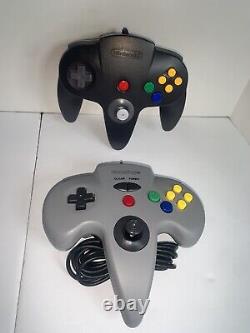 N64 Console With 2 Controllers + Power Accessories (Tested) Good Condition