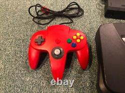 N64 Nintendo 64 Console + 2 CONTROLLERS + Cords Good Condition