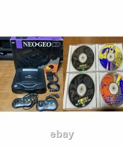 NEO GEO CD Console CD-TO1 with Software Good Condition 4 extra software with out
