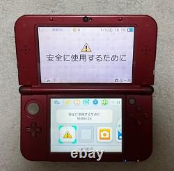 New Nintendo 3DS LL Red Good Used Condition with Working Test from JAPAN