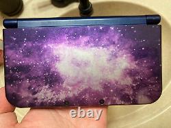 New Nintendo 3DS XL Galaxy Edition Purple Handheld Console In Box Good Condition
