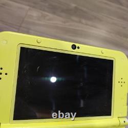 New Nintendo 3DS XL LL Pikachu Yellow Console Stylus Good Condition