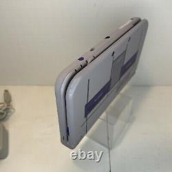 New Nintendo 3DS XL SNES Edition with Charger Tested Good Condition