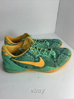 Nike Kobe 8 System Shoes Mens Size 15 2013 Good Condition Green RARE 555035-304