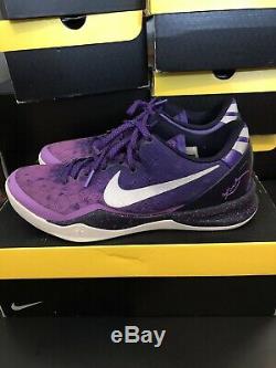 Nike Kobe 8 VIII System Purple Gradient Playoff Platinum Size 9 Good Condition