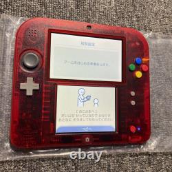 Nintendo 2DS Pokemon Red Limited Pack JAPAN VERY GOOD CONDITION