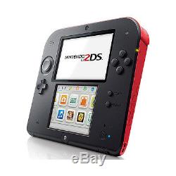 Nintendo 2DS Red/ Black Handheld System Very Good Condition